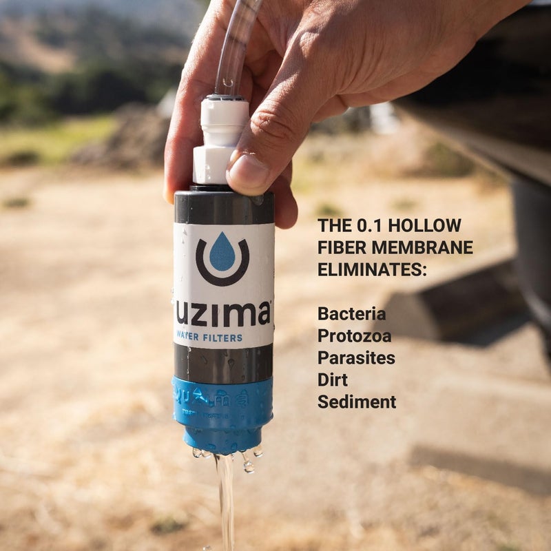 Uzima UZ-1 Water Filter Cartridge Replacement | Gravity Water Filter for UZ-2, UZ-BP, D-Prep | 0.1 Micron Standalone Purifier for Emergency, Survival, Camping, Bug Out Bag - Image 2